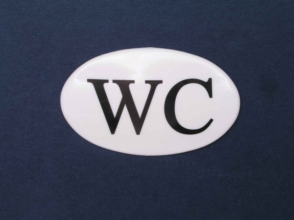 Levně znač.byt.WC-nápis