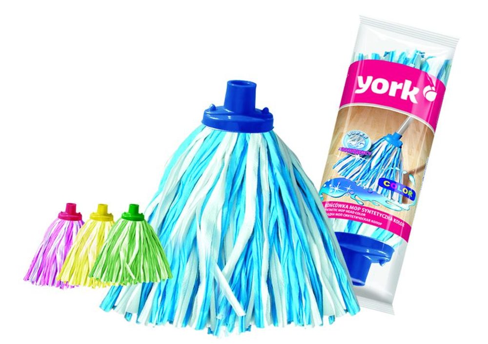 Levně mop náhr.PÁSKY synt. 150g, barev.hlava, YORK,hrubý závit