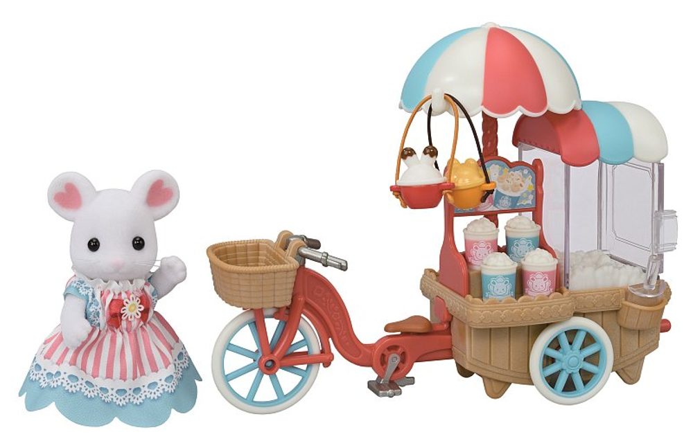 Levně Sylvanian family Pojízdný stánek s popkornem