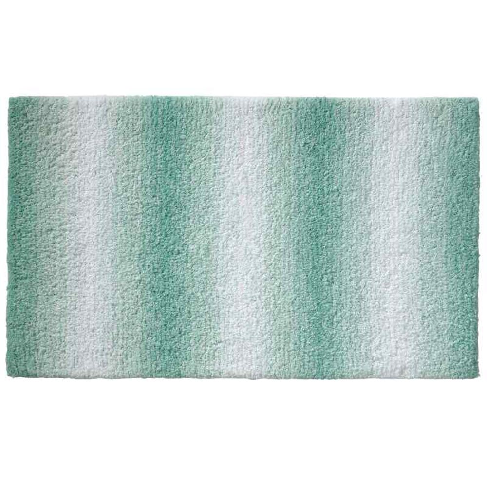 Levně KELA Koupelnová předložka Ombre 120x70 cm polyester nefritově zelená KL-23563
