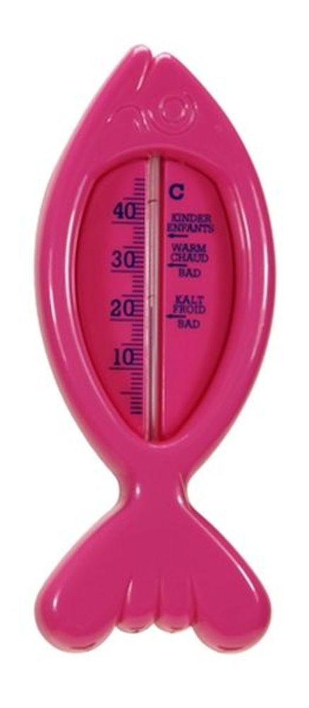 Levně teploměr 15,0x6cm koup., 10°C+50°C, RYBA růžová, dětský