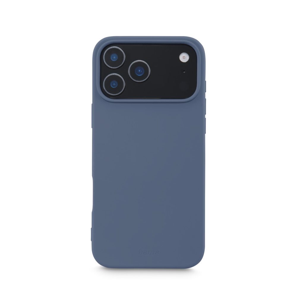 Levně Hama Fantastic Feel, kryt pro Apple iPhone 17 Pro Max, hebký povrch, modrý