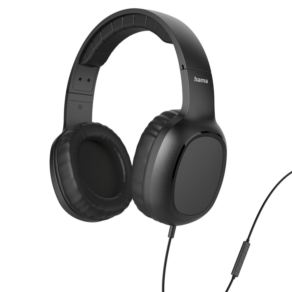 Levně Hama USB-C sluchátka s mikrofonem Fun C, uzavřená, černá