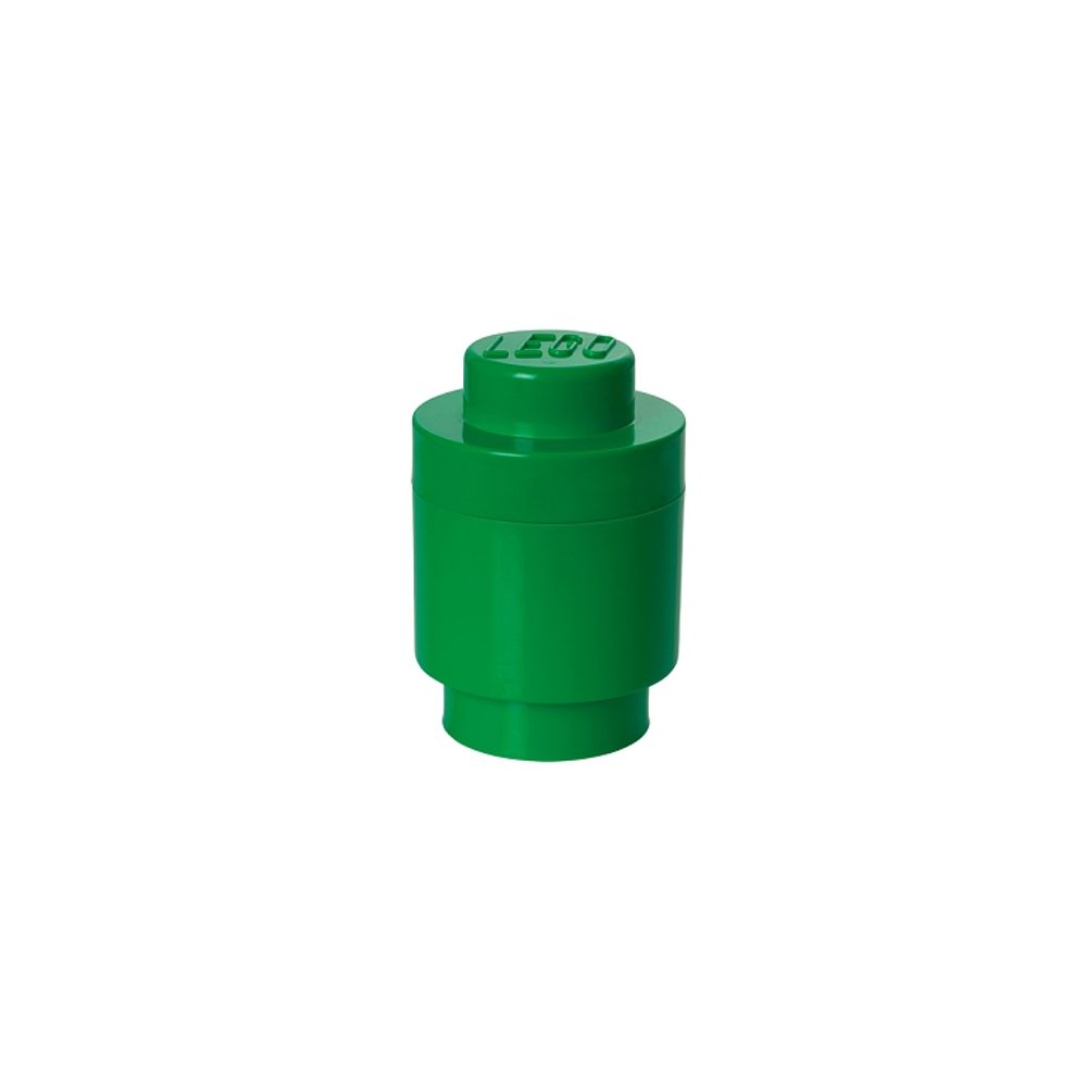 Levně LEGO úložný box kulatý 123 x 183 mm - tmavě zelená