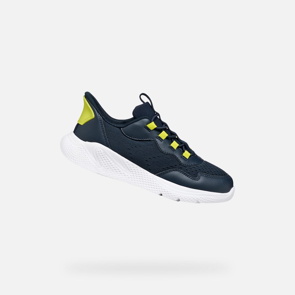 Levně Tmavě modré chlapecké tenisky Geox Sprintye Fast in - 28