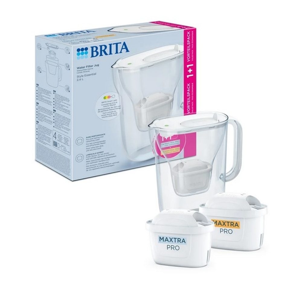 Levně konvice BRITA 2,4l Style Essential bílá+2ks filtrů (PO+PL)