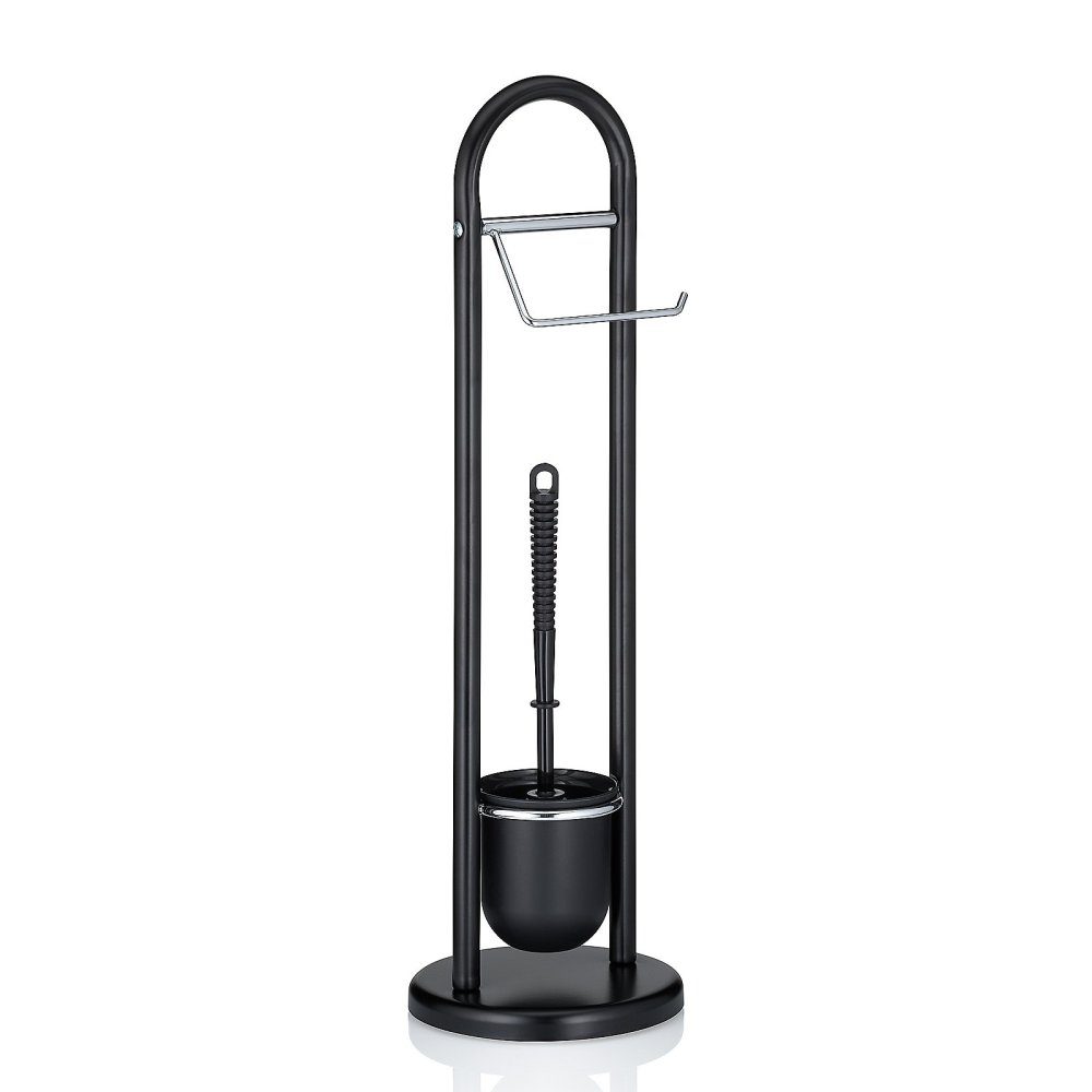 Levně KELA WC sada Fabio, černá 19x65 cm KL-20998