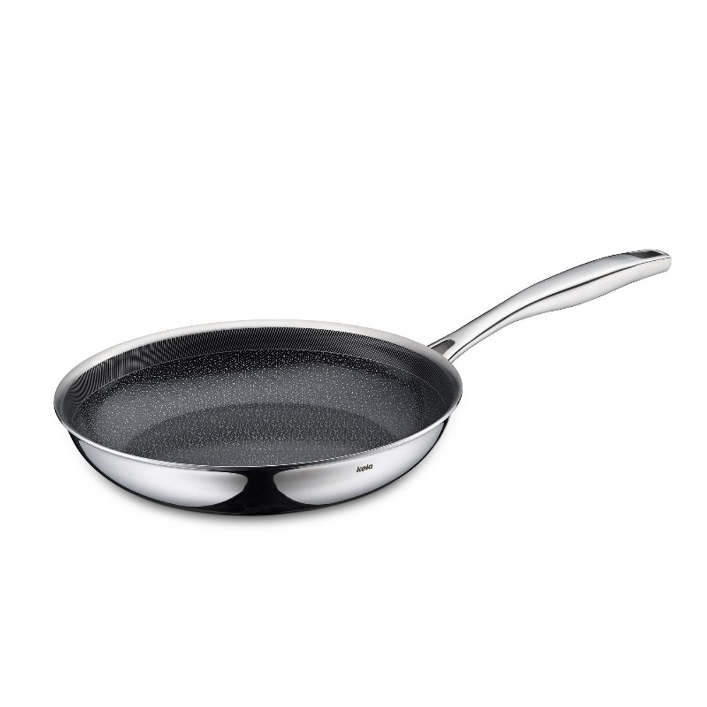 Levně KELA Pánev Flavoria nerez 18/10 s nepřilnavým povrchem 24 cm KL-10202
