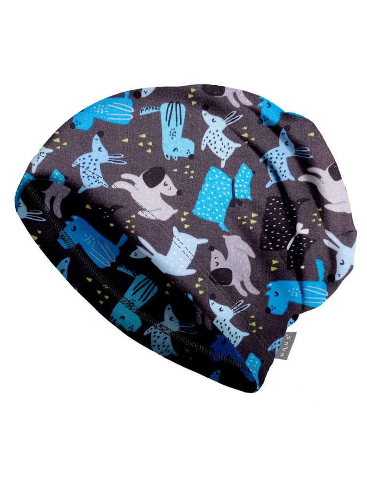 Unuo, Fleecová čepice, Pejsci (fleece cap, dogs) - M (49-52 cm)