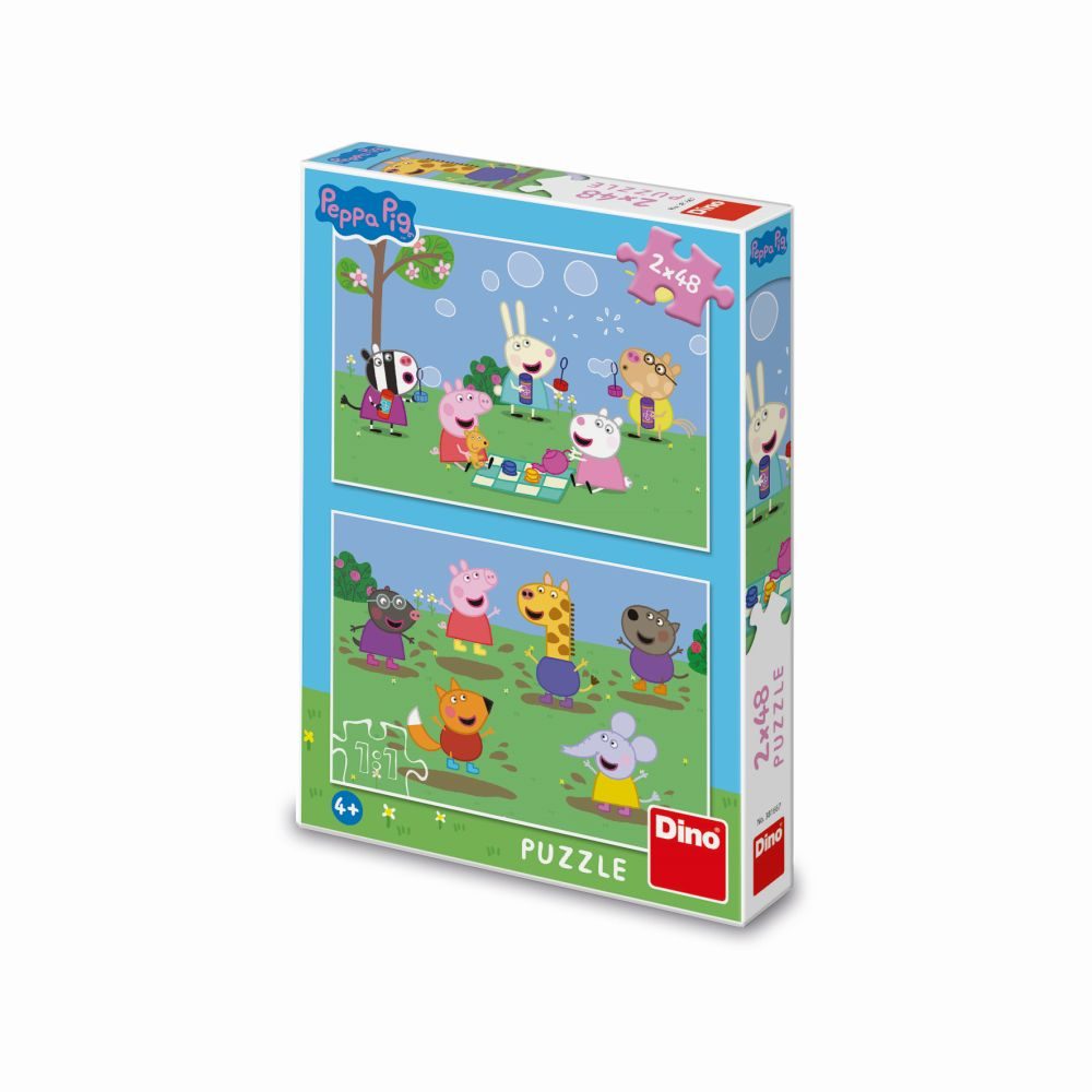 Levně PEPPA PIG A KAMARÁDI 2x48 Puzzle