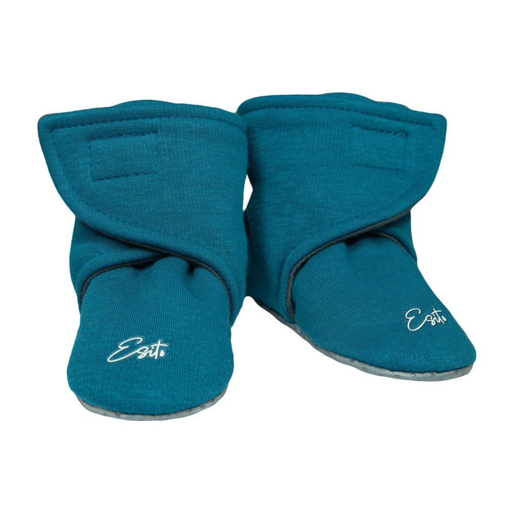 ESITO Capáčky barefoot Warmkeeper Petrol - petrolejová - 0 - délka stélky: 10 cm petrolejová