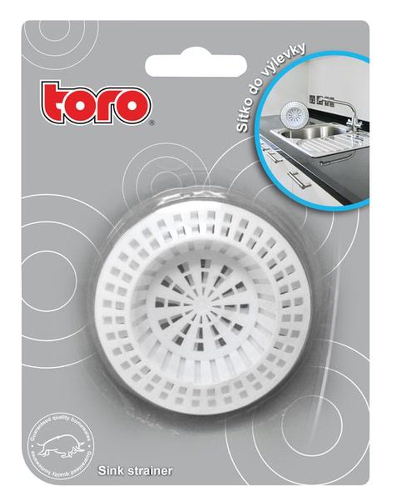 Levně TORO Sítko plastové do výlevky 2 ks, průměr 7 cm