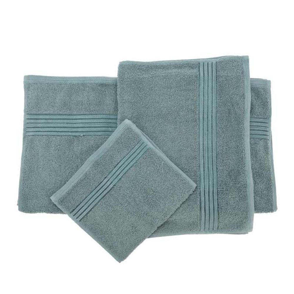 Levně HOMESTYLING Sada 3 ks ručníků modrozelená KO-HD1001270