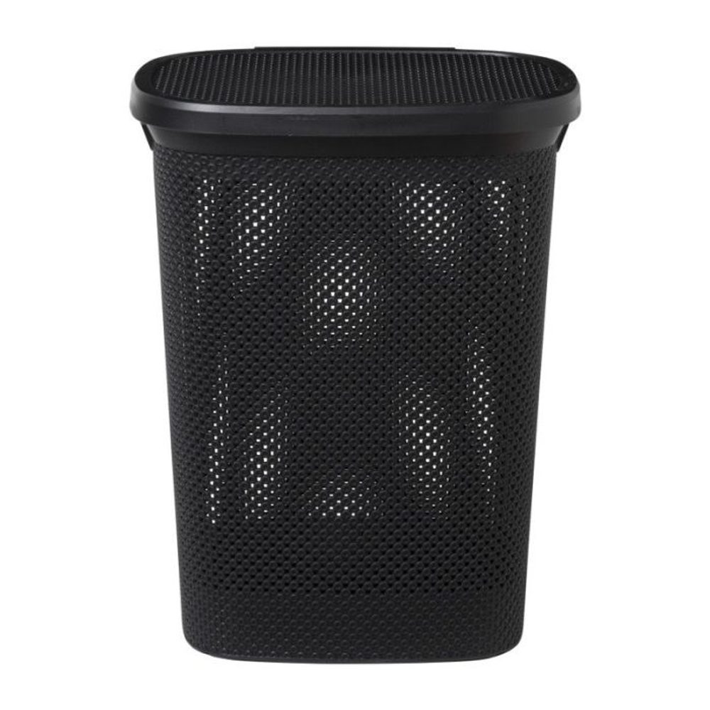 Levně koš 60l na použ. prádlo 35x45cm, v.58cm, černý, plast