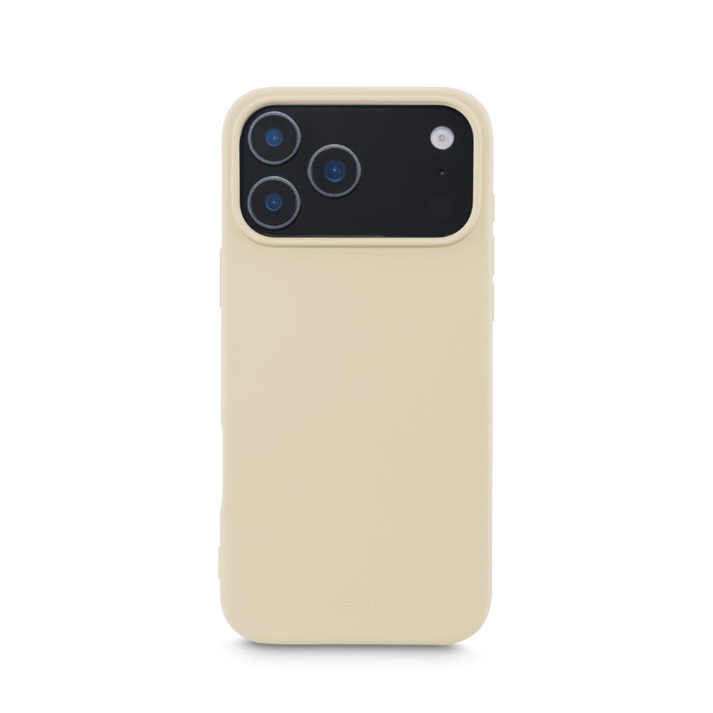 Levně Hama Fantastic Feel, kryt pro Apple iPhone 17 Pro Max, hebký povrch, béžový