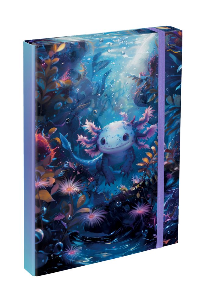 Levně BAAGL Desky na školní sešity A4 Axolotl