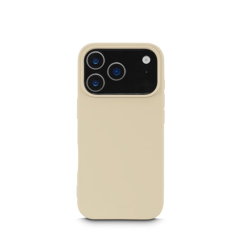 Levně Hama Fantastic Feel, kryt pro Apple iPhone 17 Pro, hebký povrch, béžový
