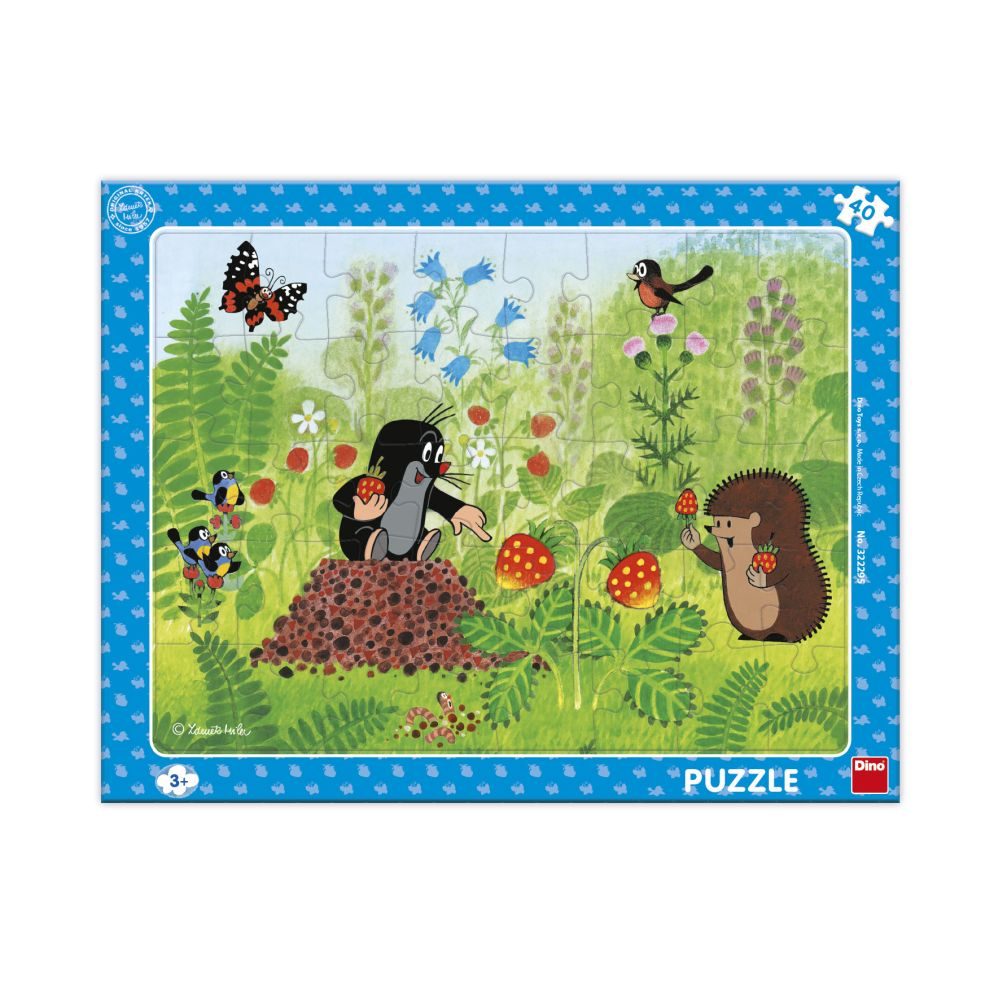 Levně KRTEK A JAHODY 40 deskové Puzzle