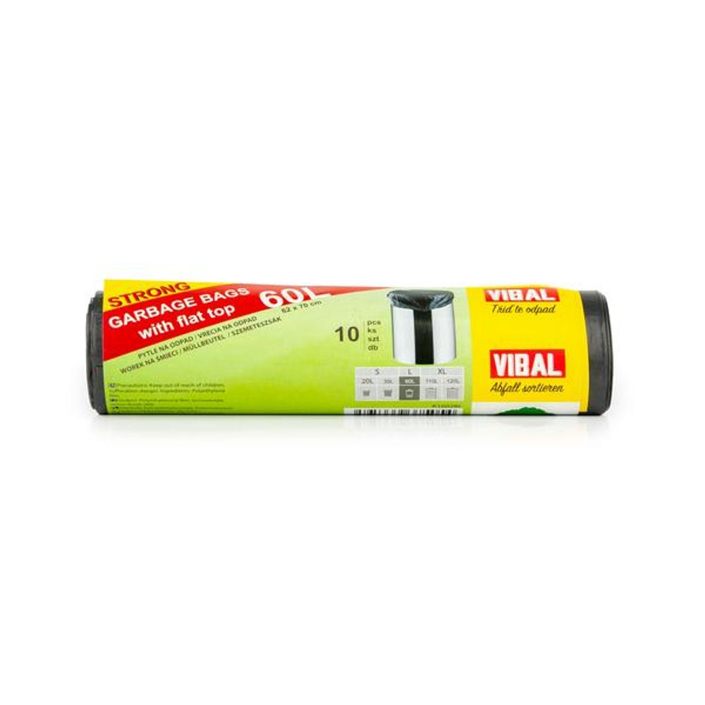 Nezařazeno SÁČEK DO KOŠE HDPE 60L/10KS,60X70CM,110G,13MIKR.,Č