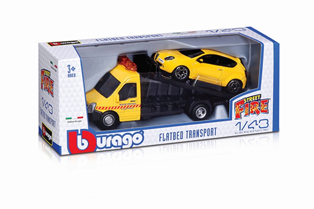 Levně 1:43 STREET FIRE FLATBED ASSORT