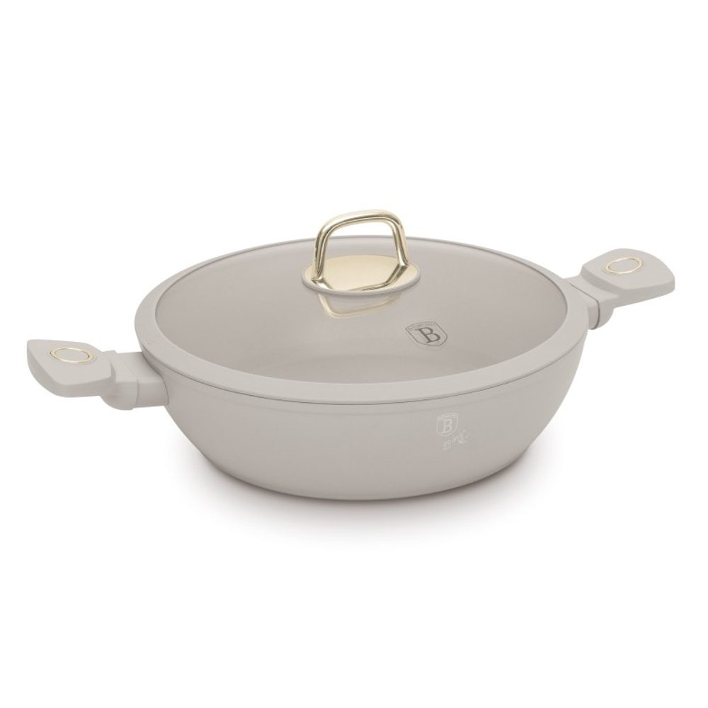 Levně BERLINGERHAUS Pánev s titanovým povrchem a poklicí 28 cm Sahara Collection BH-8068