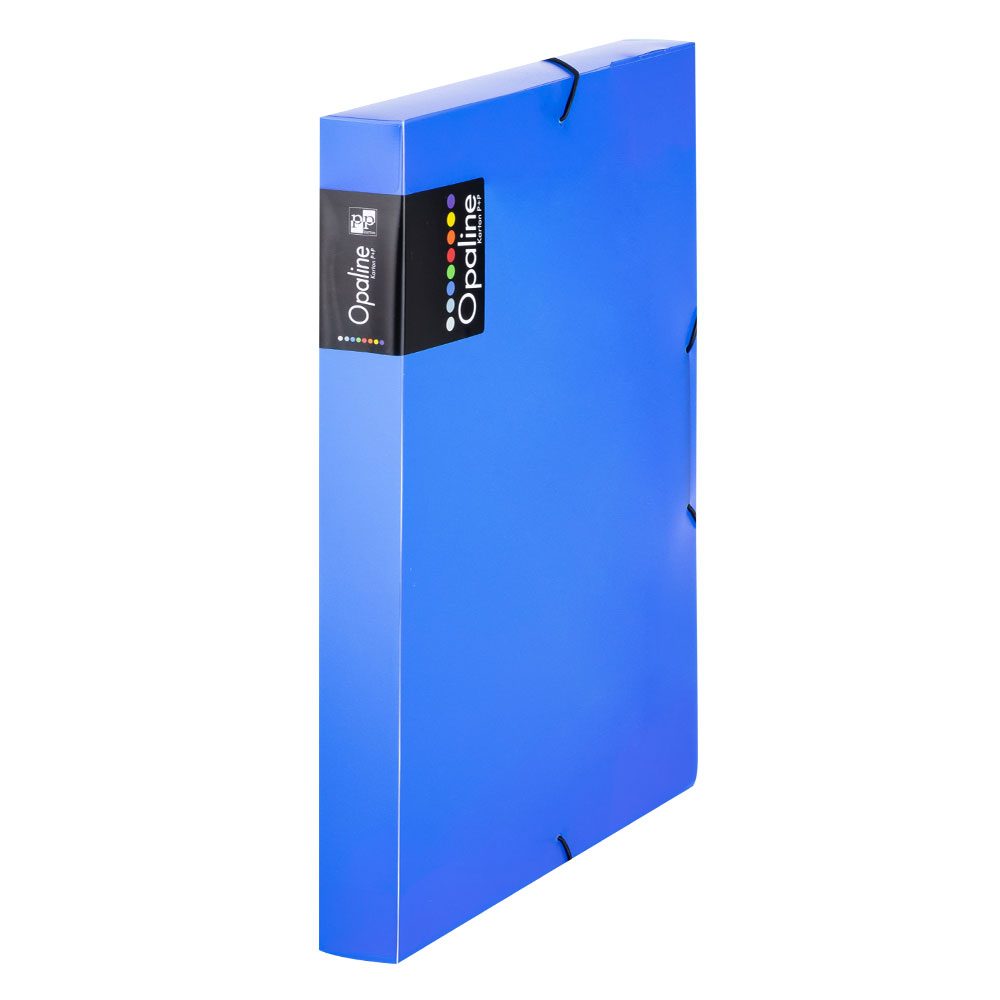 Levně Karton P+P Krabice PP s gumou A4 Opaline modrá 2-557