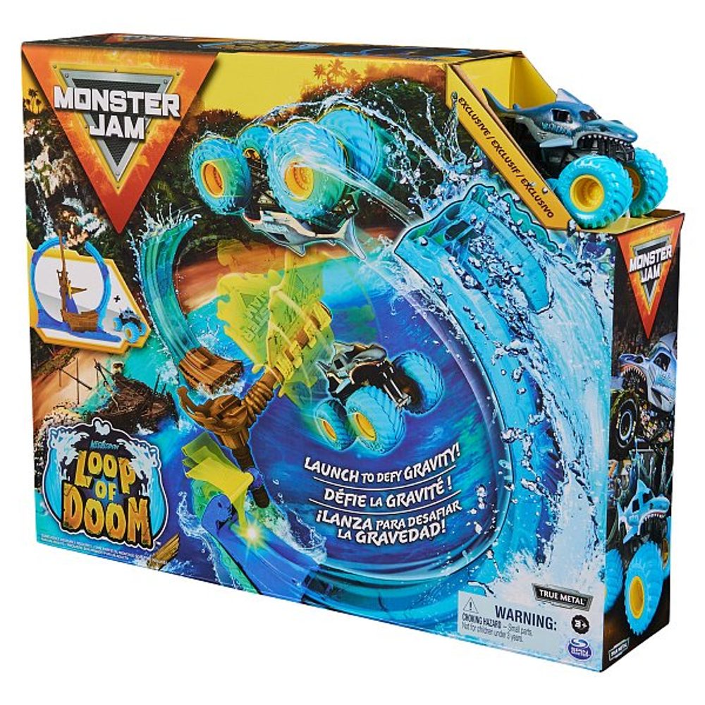 Levně SpinMaster MONSTER JAM - Hrací set MEGALODON ZOOP OF DOOM, 1:64