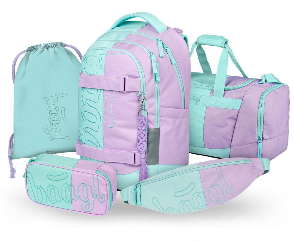 Levně BAAGL SET 5 Skate max Sweet: batoh, penál, sáček, sportovní taška, ledvinka
