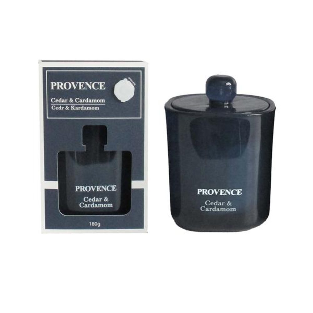 Levně Provence SVÍČKA VE SKLE CEDR KARDAMON X9,2CM 180G 25H HOŘ.
