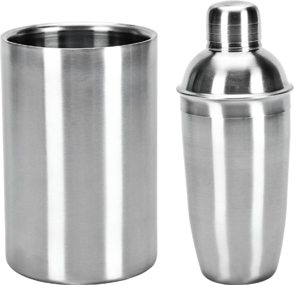 Levně EXCELLENT HOUSEWARE Barmanská sada nerez shaker + chladič na lahve KO-A12441330