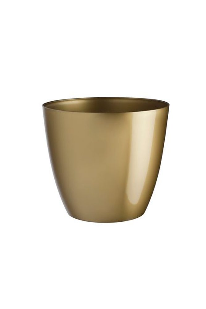 Levně obal d15cm ELLA zlatá lesklá vánoční, plast