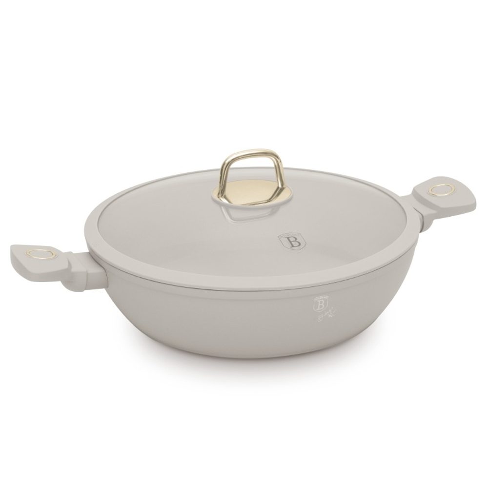 Levně BERLINGERHAUS Pánev s titanovým povrchem a poklicí 30 cm Sahara Collection BH-8069