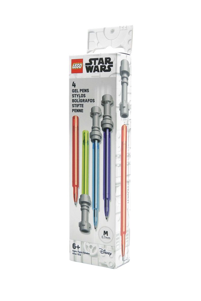 Levně LEGO Star Wars Set Gelových per, světelný meč - 4 ks (box)