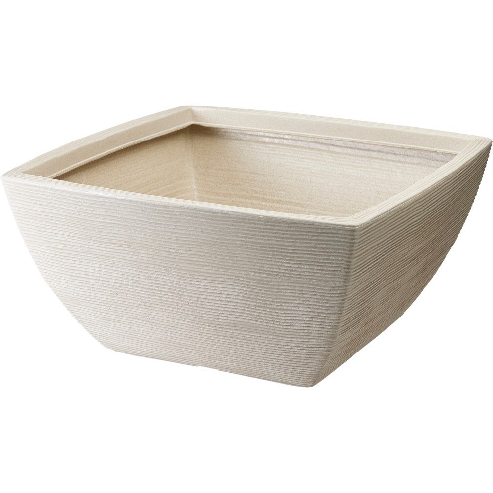 PROGARDEN Květináč žebrovaný čtvercový 52 x 25 cm písková KO-Y54204000