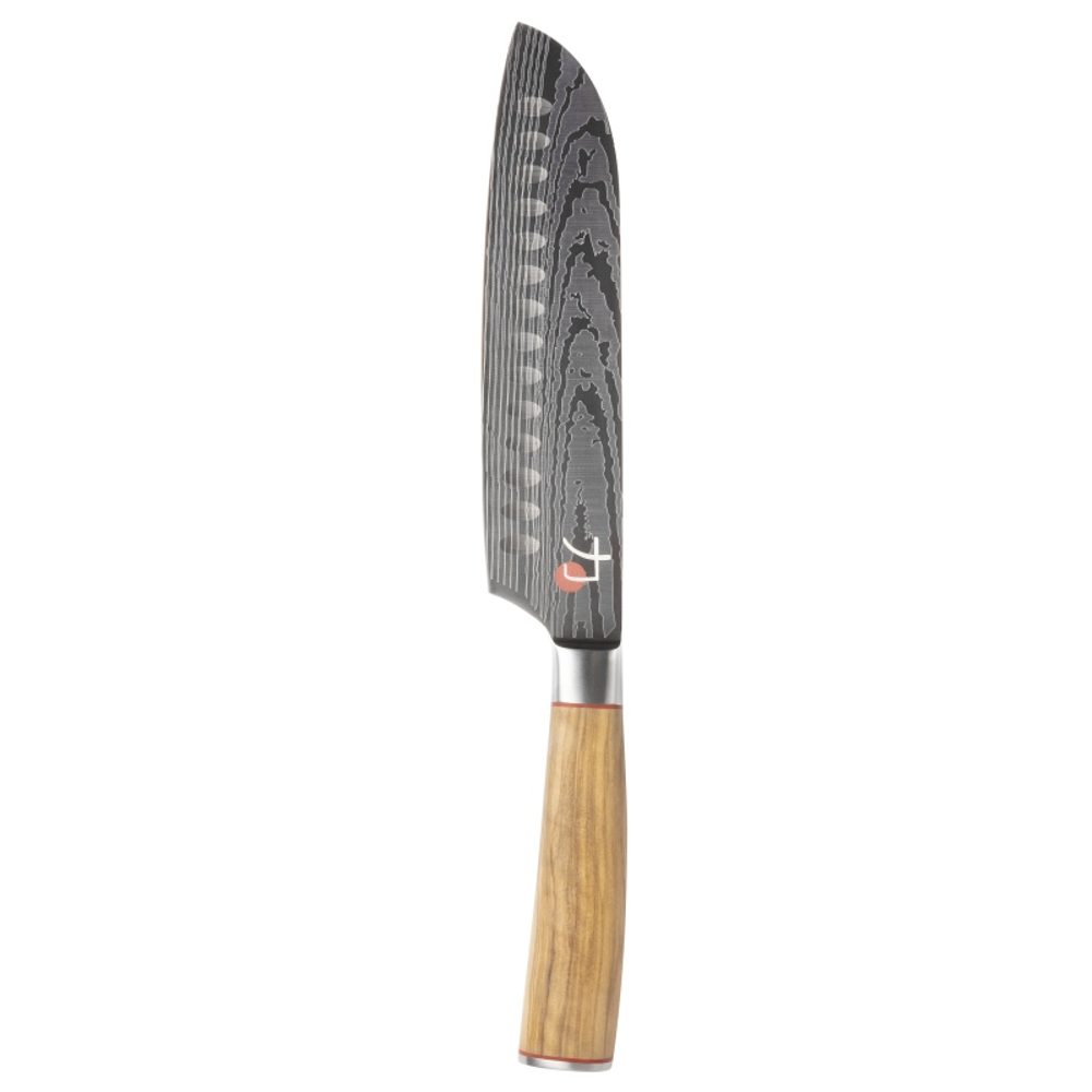 Levně MASTERPRO Nůž Santoku TETSU 17,5 cm nerez dřevo BGMP-4168