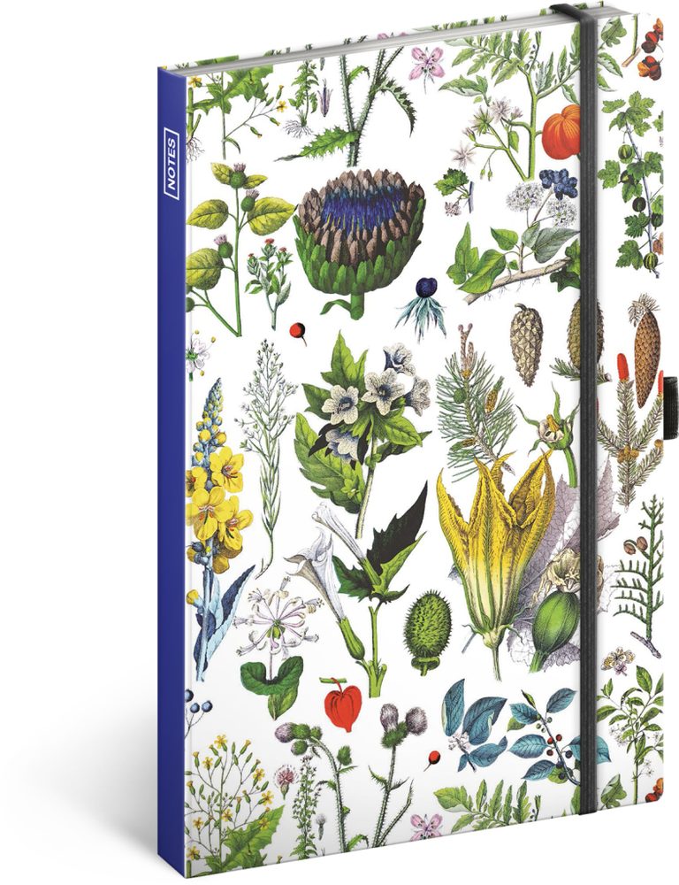 Levně NOTIQUE Notes Bylinky Kateřiny Winterové, tečkovaný, 13 x 21 cm