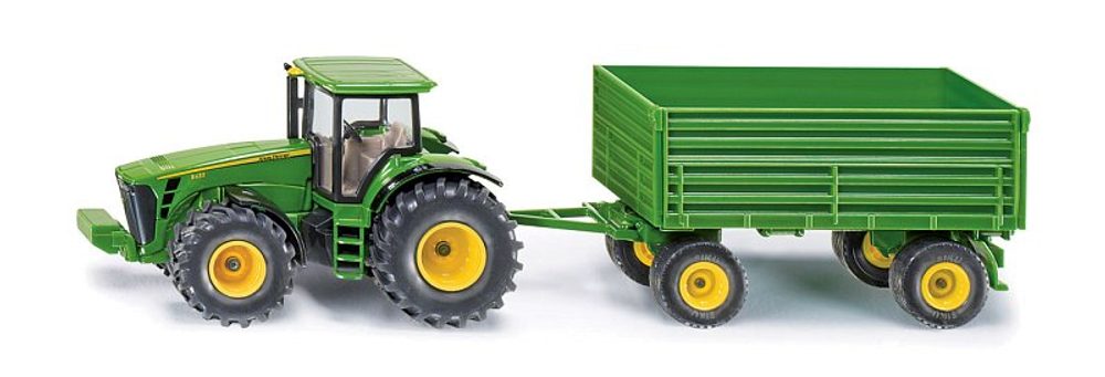 SIKU Farmer - traktor John Deere s vlekem, 1:50