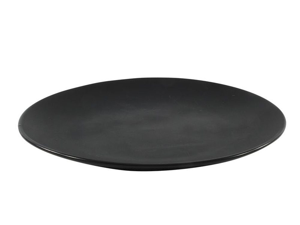 Levně Nezařazeno TALÍŘ KERAMICKÝ ?27CM, MATNÁ ČERNÁ