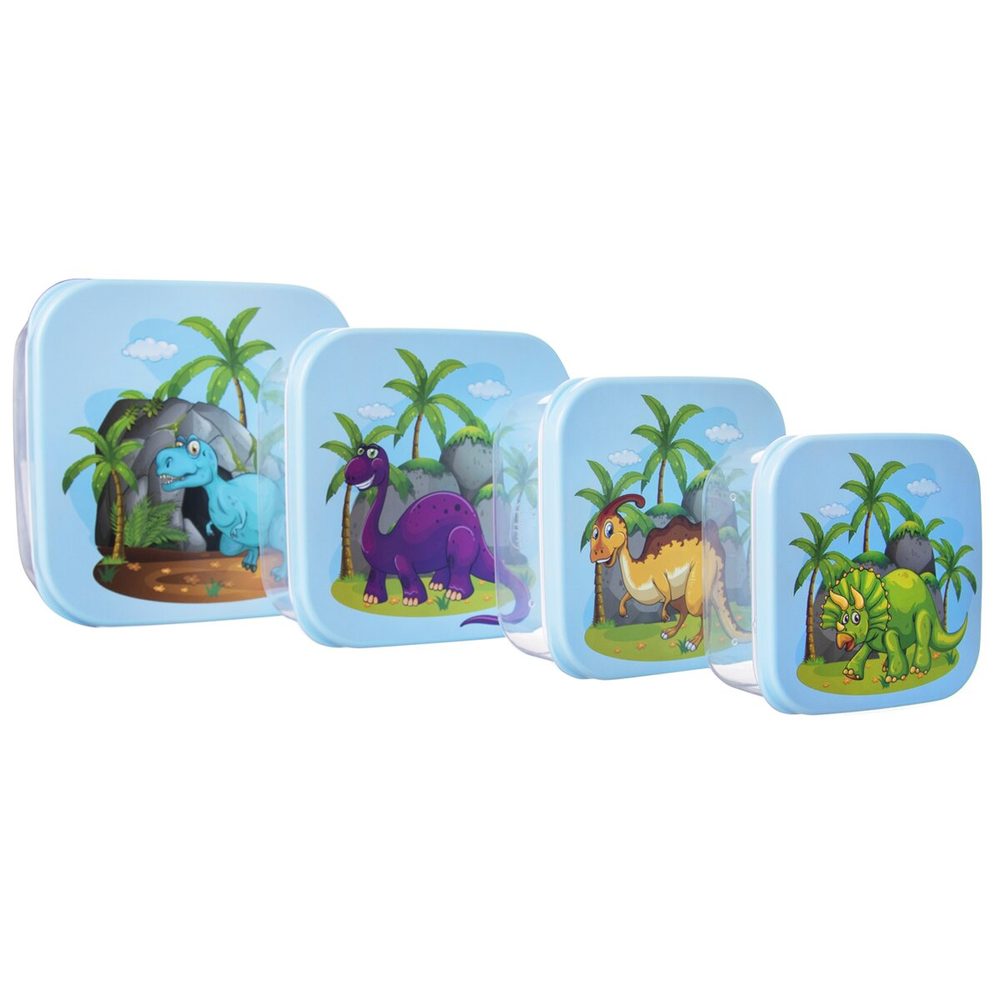 Levně Svačinový box dinosaurus 4 ks