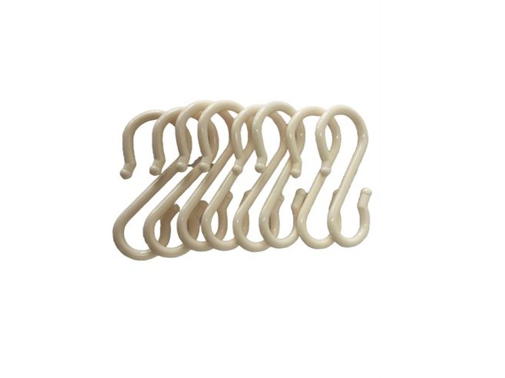 Levně háček-S- 8,5cm-8ks-nosnost 2kg, plast