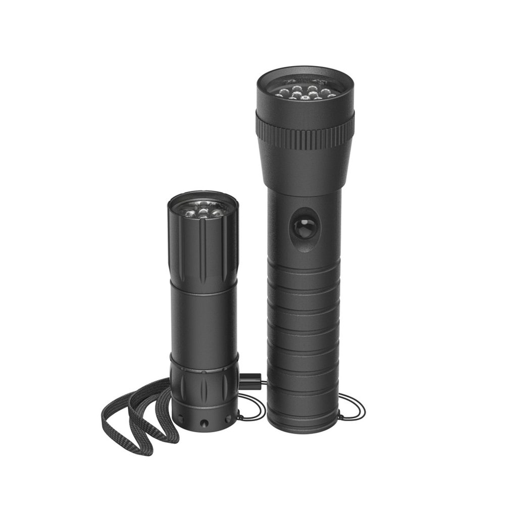 Levně Hama FL-DUO, LED svítilny, hliníkové, 25 lm / 60 lm, poutko na ruku, vč. baterií, set 2 ks