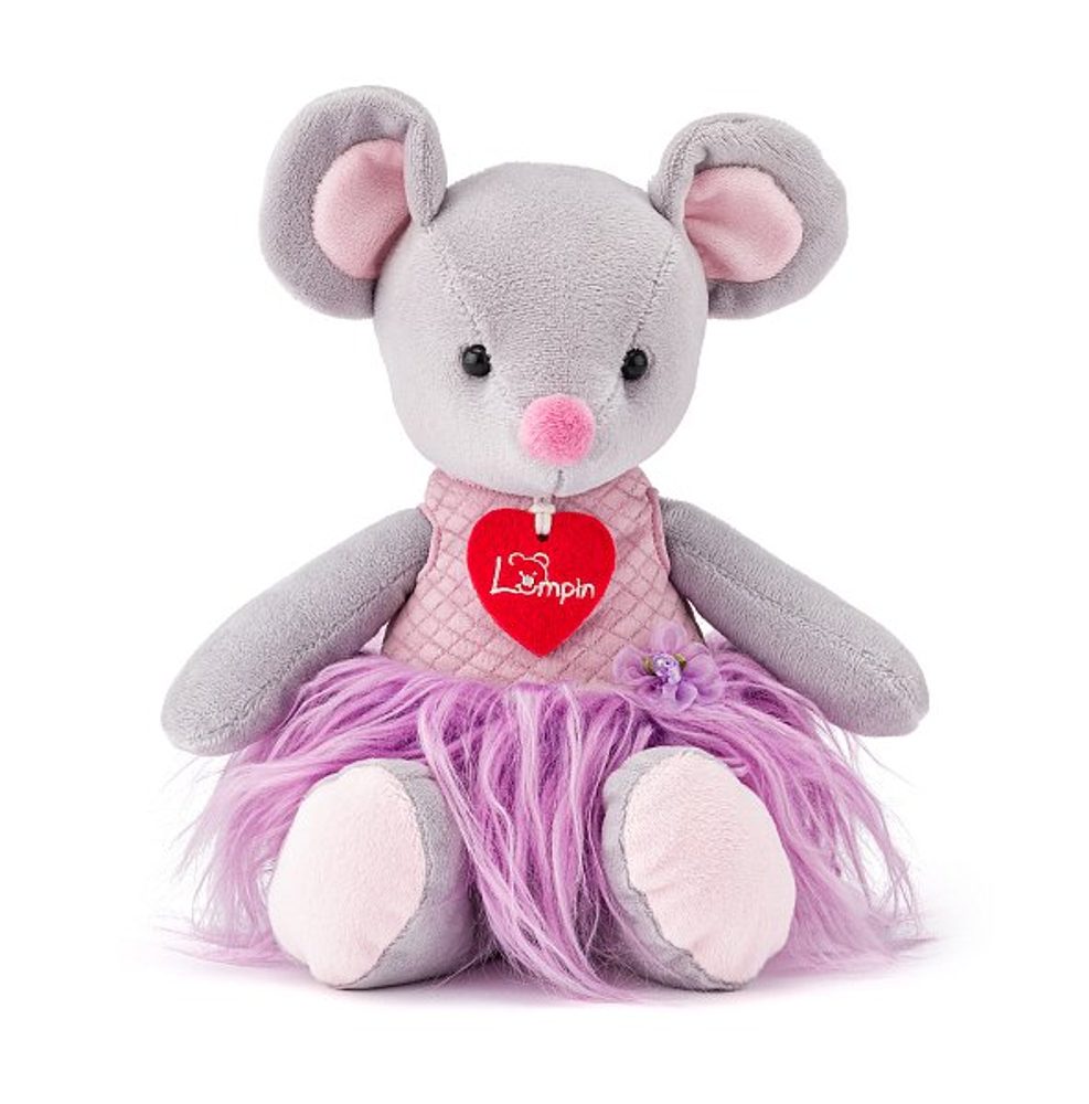 Levně LUMPIN Myška Akiko šedá, 28 cm