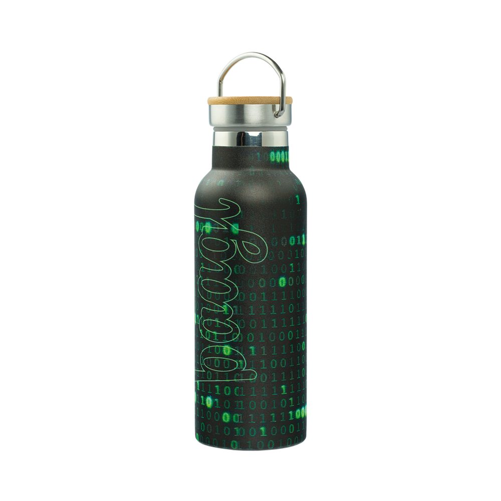Levně BAAGL Termoláhev s bambusovým víčkem Numbers, 500 ml