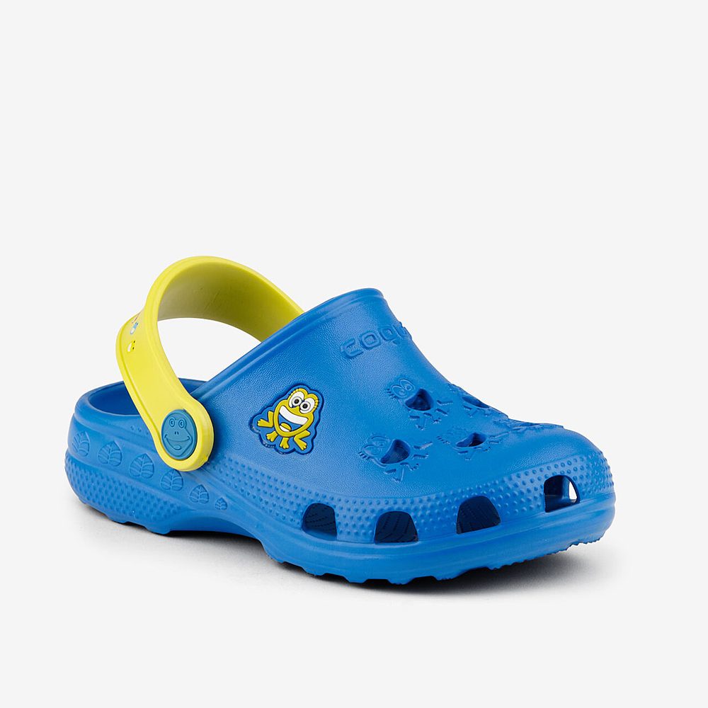 Levně Coqui dětské sandály LITTLE FROG 8701 royal/citrus - 20/21