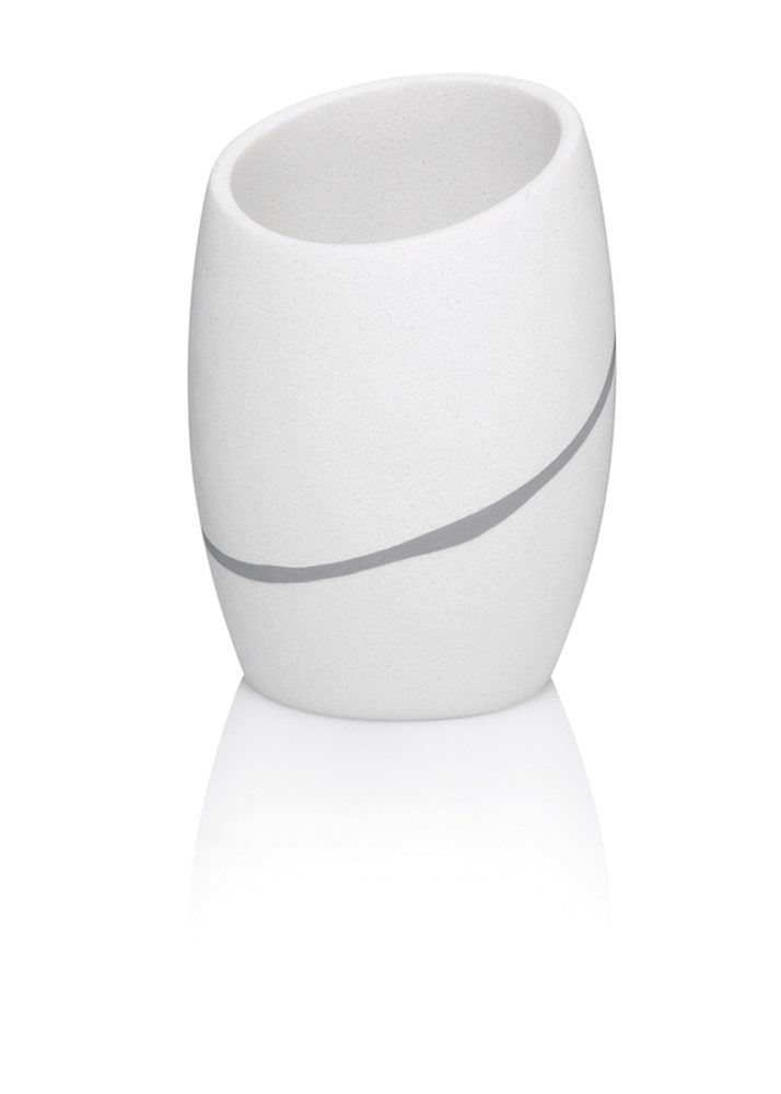 Levně KELA Hrnek Talus polyresin bílá KL-20302