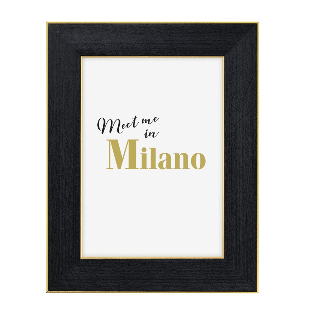 Levně Hama portrétový rámeček plastový MILANO, 13x18 cm, černá