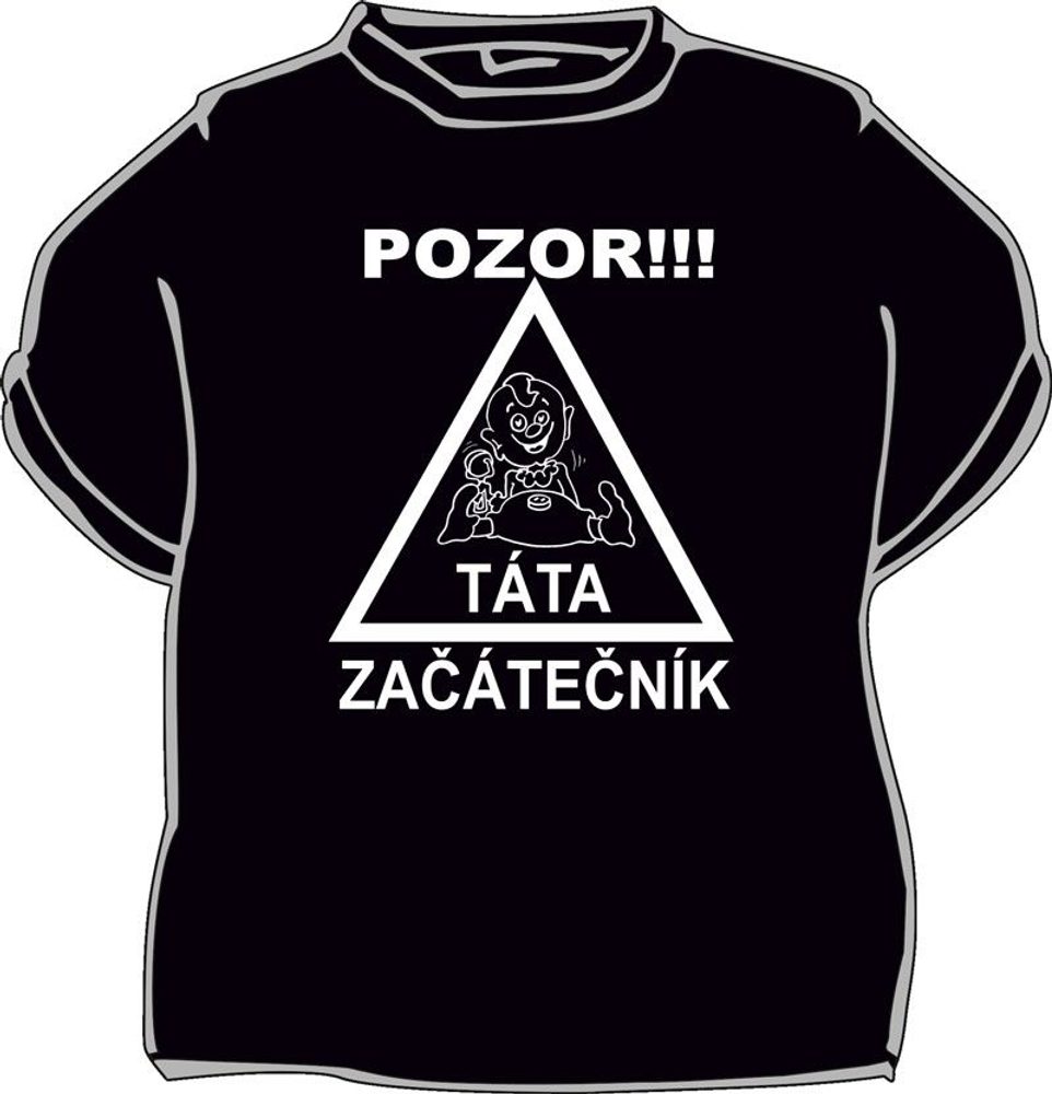Levně Pozor táta začátečník - L černá