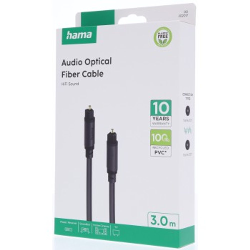 Hama optický audio kabel Toslink 3 m (obrázek 5)