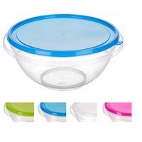 mísa 7,0l+víko, d32x15,3cm, 3barvy, transp.plast