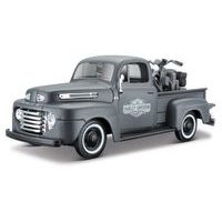 Maisto Maisto - Harley-Davidson Custom, 1948 Ford F-1 Pickup + 1:24 1942 WLA Flathead, 1:24